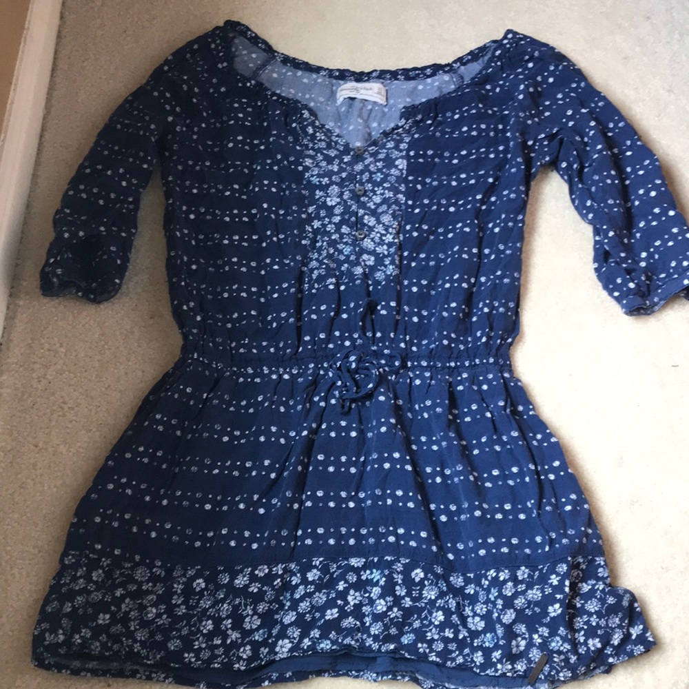 Mini blue dress